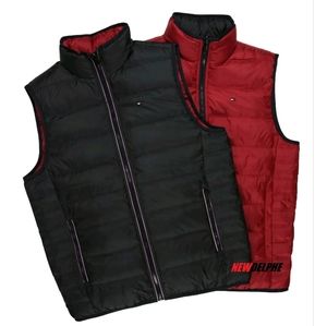 *HOST PICK!* TOMMY HILFIGER Reversible Black/Red Puffer Vest (Mens' M)